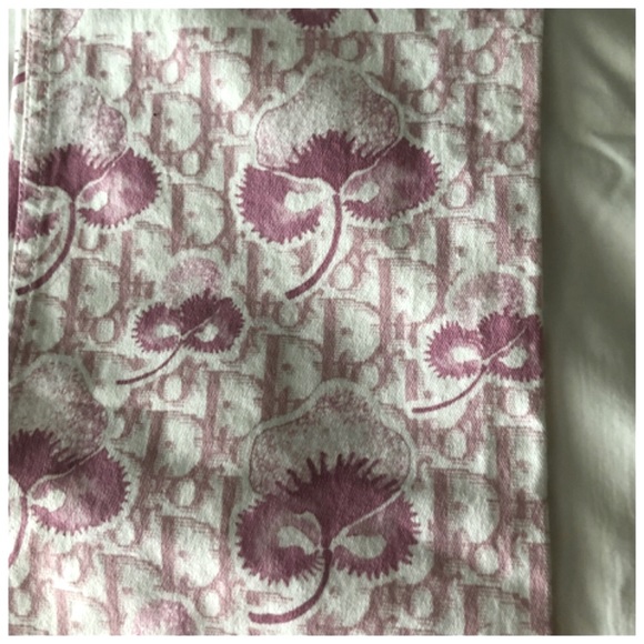 ✨Authentic Vintage Y2K Christian Dior Cherry Blossom Diorissimo Cotton Pants - Picture 9 of 13